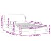 vidaXL Bettgestell "Dover" Dunkelgr&uuml;n 140x200 cm Samt