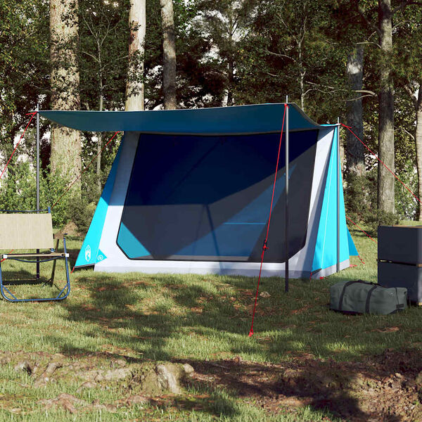 vidaXL Campingzelt 2 Personen Blau Wasserfest