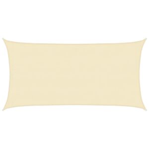 vidaXL Sonnensegel 160 g/m&sup2; Creme 4x7 m HDPE