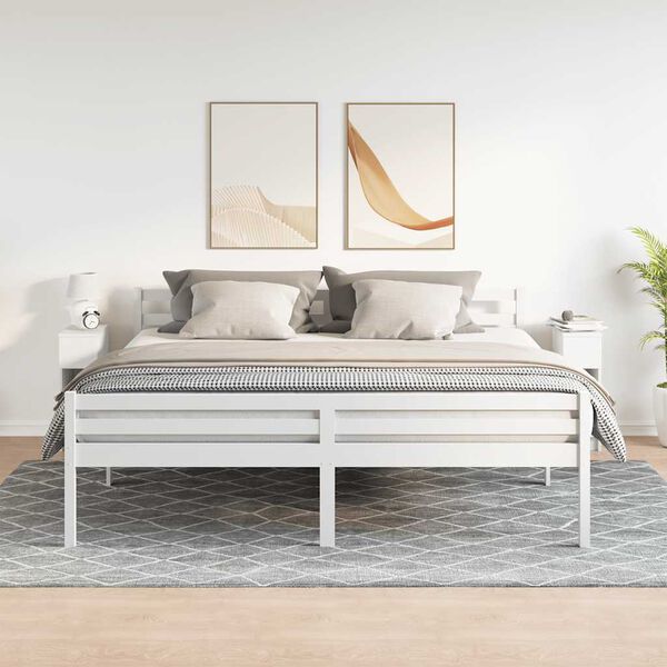 vidaXL Nachttische mit Schublade 2 Stk. Wei&szlig; 20x36x60 cm