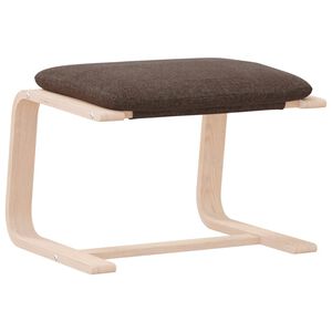 vidaXL Fu&szlig;hocker Dunkelbraun 51x41x40 cm Stoff