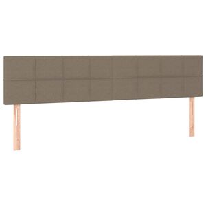 vidaXL Kopfteile Taupe 160x5x78/88 cm Stoff