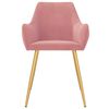vidaXL Esszimmerst&uuml;hle 6 Stk. Rosa Samt