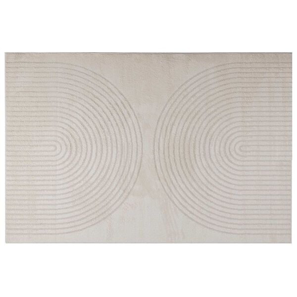 vidaXL Bereichsteppiche HUARTE Creme 340 x 240 cm Polyester