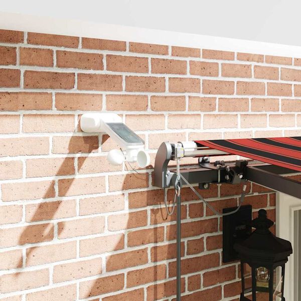 vidaXL Automatische Markise mit LED & Windsensor 400x350 Orange/Braun