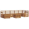 vidaXL Outdoor-Sofagarnitur 8 pcs Natur Massivholz Akazie