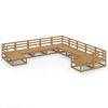 vidaXL 11-tlg. Garten-Lounge-Set Massivholz Kiefer
