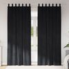 vidaXL Verdunkelungsvorh&auml;nge 2 pcs Schwarz 140 x 260 cm Samt