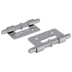 vidaXL Riegel 2 Stk. Silber 46 x 17 x 1,2 mm Stahl