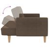 vidaXL Schlafsofa 2-Sitzer mit Fu&szlig;hocker Taupe Stoff