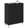 vidaXL Sideboard mit Schubladen Schwarz Eichen-Optik 69,5 x 34 x 90 cm