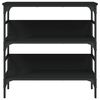 vidaXL Konsolentisch Schwarz 75x32x75 cm Holzwerkstoff