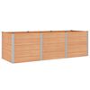 vidaXL Hochbeet Braun 300 x 100 x 91 cm alu.