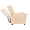 vidaXL Relaxsessel Creme Stoff