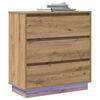 vidaXL Nachttisch Artisan-Eiche 71 x 34,5 x 75 cm Holzwerkstoff