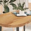 vidaXL Tischplatte Hellbraun 120x60x4 cm Massivholz Eiche Oval