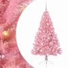 vidaXL K&uuml;nstlicher vorbeleuchteter Weihnachtsbaum Rosa 150 cm PVC