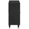 vidaXL Sideboard mit Regal Schwarz 90 x 33 x 75 cm Massivholz Mango