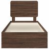 vidaXL Bettrahmen Braun Eichen-Optik 75 x 190 cm Holzwerkstoff