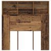 vidaXL Kopfteil Schrank Altholz 100 x 19 x 103,5 cm Holzwerkstoff