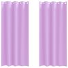 vidaXL Verdunkelungs-Vorh&auml;nge mit Ringen 2 stk. Lila 260 x 140 cm
