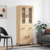 vidaXL Highboard Sonoma-Eiche 69,5x34x180 cm Holzwerkstoff