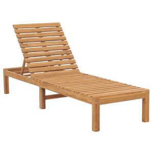 vidaXL Sonnenliege Massivholz Teak