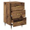 vidaXL Nachttisch mit Schubladen Altholz 40 x 40 x 66 cm Holzwerkstoff