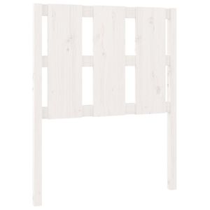vidaXL Kopfteil Wei&szlig; 80,5x4x100 cm Massivholz Kiefer