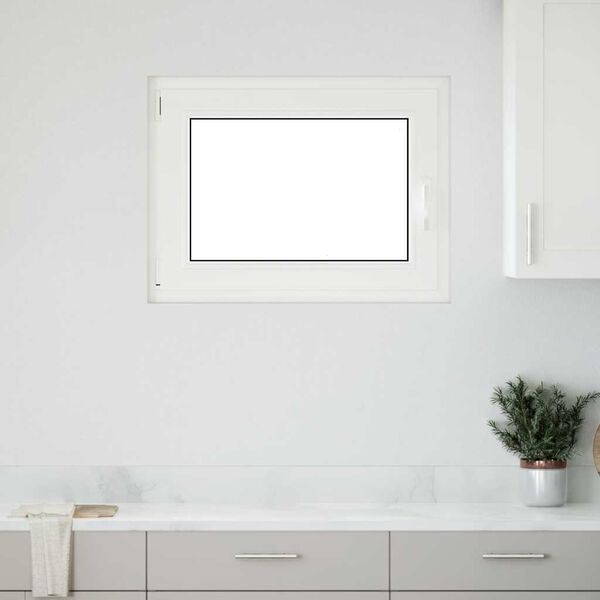 vidaXL Kellerfenster "RISOR" 80x60 cm Drehkipp DIN Links Anthrazit