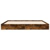 vidaXL Bettgestell ohne Matratze R&auml;uchereiche 150x200 cm Holzwerkstoff