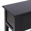 vidaXL Sideboard Schwarz 108x30x76 cm Massivholz Paulownia
