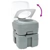 vidaXL Camping-Toilette Grau 41,5 x 36,5 x 42 cm