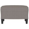 vidaXL Fußhocker Taupe 60x50x41 cm Stoff