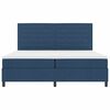 vidaXL Boxspringbett mit Matratze mit LED Blau 200 x 200 cm Stoff