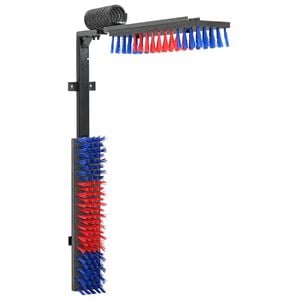 vidaXL K&uuml;hb&uuml;rste Verstellbar Rot und Blau 84 x 10 x 91 cm PVC