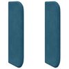 vidaXL Kopfteil Ohr Blau 40,5 x 40,5 x 4 cm Samt
