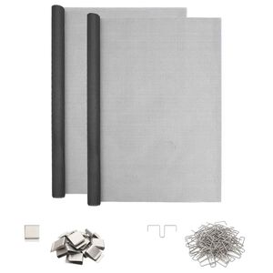 vidaXL Lichtschachtabdeckung mit Clips 2 stk. 70 x 130 cm Fiberglas