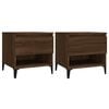 vidaXL Beistelltische 2 Stk. Braun Eichen-Optik 50x46x50 cm