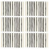 vidaXL Tischsets 6 Stk. Anthrazit und Wei&szlig; 30x45 cm Baumwolle