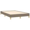 vidaXL Boxspringbett mit Matratze Taupe 120x190 cm Stoff