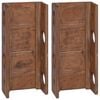 vidaXL Regal Braun 24 x 13 x 54 cm Massives Mahagoni Holz