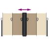 vidaXL Seitenmarkise Ausziehbar Beige 120x1000 cm