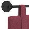 vidaXL H&auml;ngevorderseite Wandmontiert Uni Weinrot 210 x 55 x 5 cm Stoff