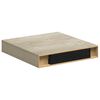 vidaXL Schwebendes Wandregal Eichefarben 23x23,5x3,8 cm MDF