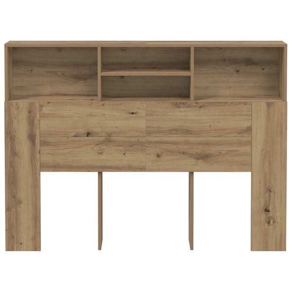 vidaXL Kopfteilschrank Artisan-Eiche 140 x 19 x 103,5 cm