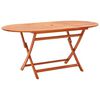 vidaXL Gartentisch Klappbar 160&times;85&times;74 cm Massivholz Eukalyptus
