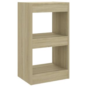 vidaXL B&uuml;cherregal/Raumteiler Sonoma-Eiche 40x30x72 cm