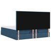 vidaXL Ottoman-Bett mit Matratze Blau 180x200 cm Stoff
