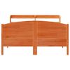 vidaXL Massivholzbett ohne Matratze Wachsbraun 120x190 cm Kiefernholz